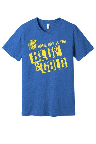 Game Day Blue & Gold Tee (Adult & Youth)