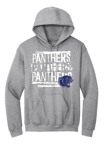 Panthers 3 Hoodie - Grey (Youth & Adult)