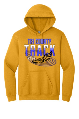 Track Hoodie (Adult & Youth) - Gold