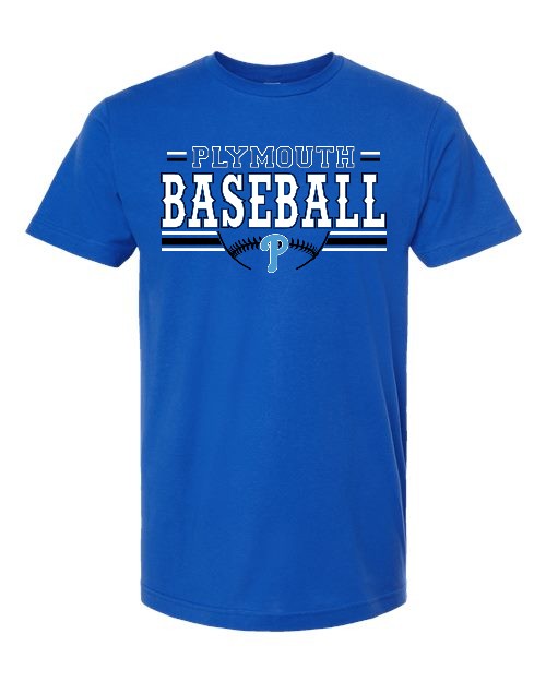 Plymouth Baseball Tee - Royal