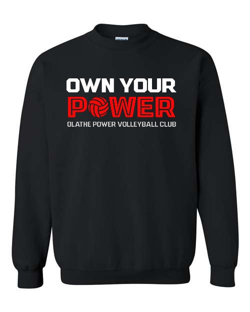 Own Your Power - Black - Crewneck