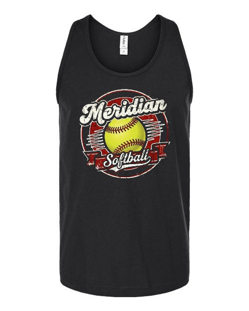 Meridian Softball Unisex Tank - Black