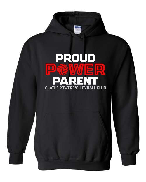 Proud Power Parent - Black - Hoodie