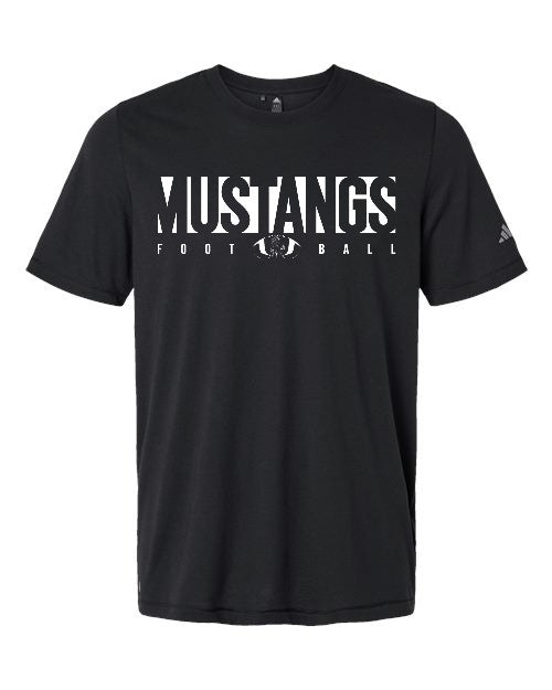 Adidas Mustang Football Tee - Black (Adult Sizes Only)