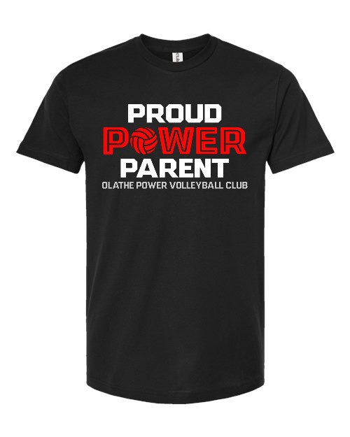 Proud Power Parent - Black - Tee