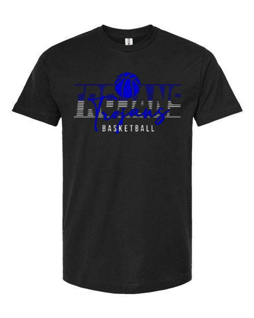 Basketball Lines - Tee - Black