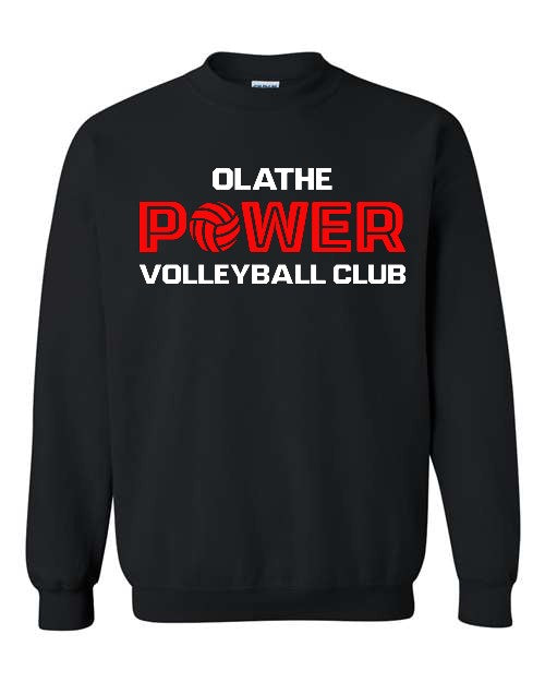 Olathe Power Volleyball Club - Black - Crewneck