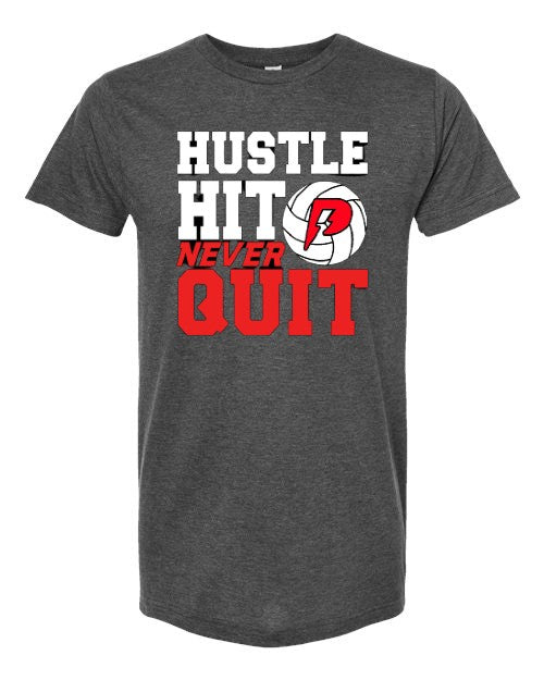 Hustle - Charcoal - Tee