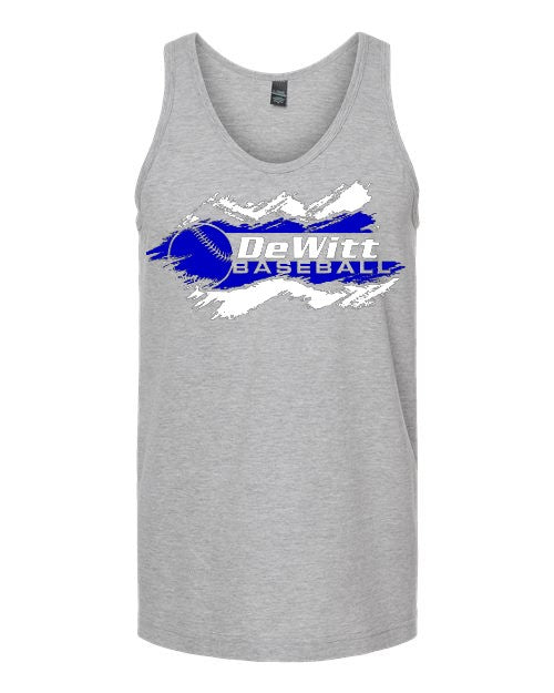 DeWitt Baseball Unisex Tank - Grey
