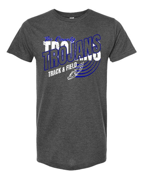 Trojans Track & Field Tee - Dark Grey