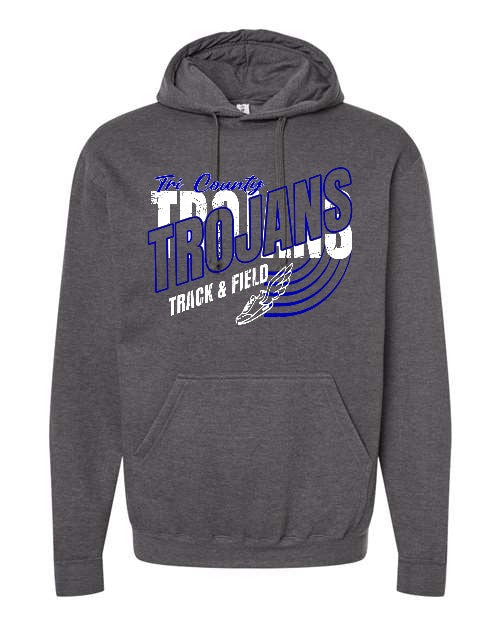 Trojans Track & Field Hoodie - Dark Grey