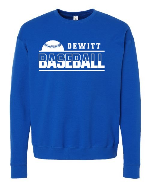 DeWitt Baseball Crewneck - Royal