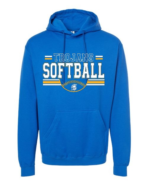 Softball Trojan Hoodie - Royal
