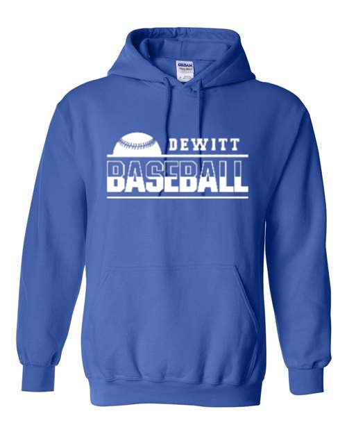 DeWitt Baseball Hoodie - Royal