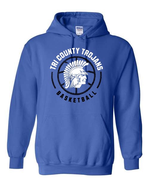 TC Basketball 1 Hoodie (Adult & Youth) - Royal