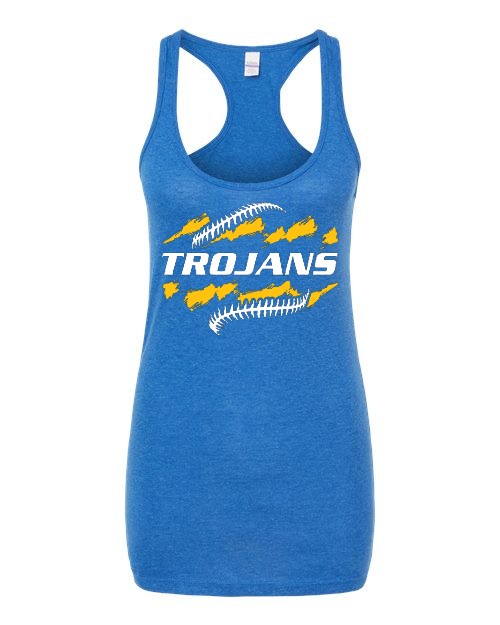 Trojans Softball Women's Tank - Heathered Royal