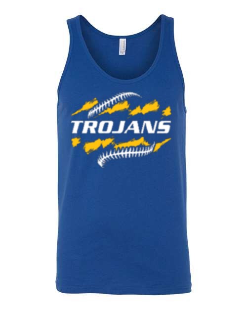 Trojans Softball Unisex Tank - Royal