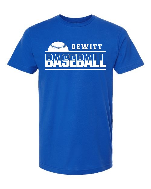 DeWitt Baseball Tee -Royal