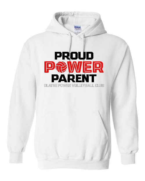 Proud Power Parent - White - Hoodie