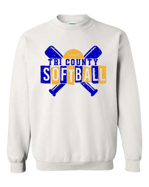 TC Softball Crewneck - White