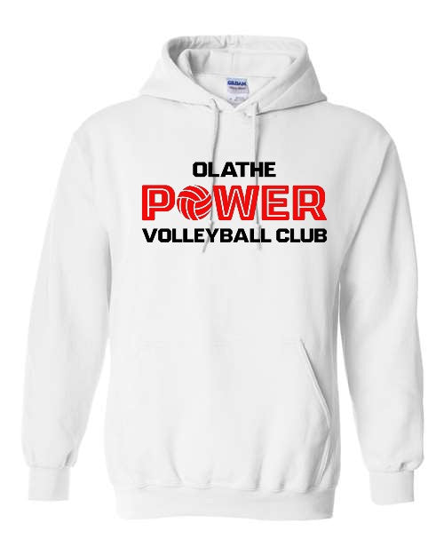 Olathe Power Volleyball Club - White - Hoodie