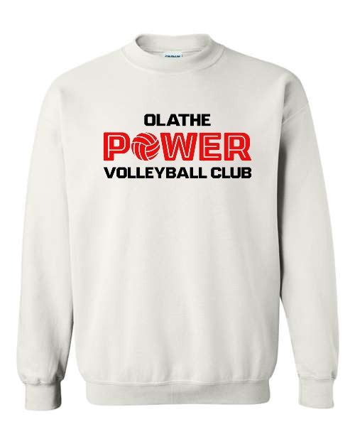 Olathe Power Volleyball Club - White - Crewneck