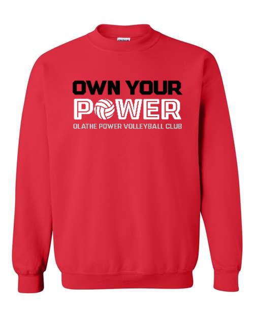 Own Your Power - Red - Crewneck