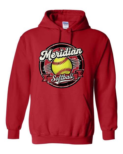 Meridian Softball Hoodie - Red