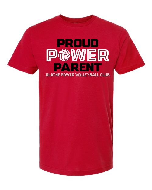 Proud Power Parent - Red - Tee