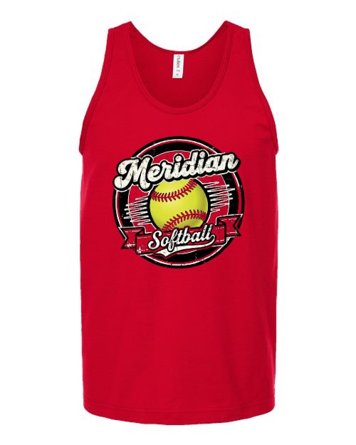 Meridian Softball Unisex Tank - Red