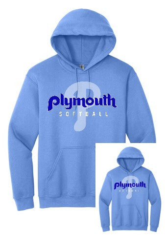 2 - Plymouth Ball Hoodie (Adult & Youth Sizes) - Blue
