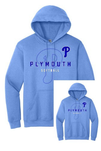 3 - Plymouth Ball Hoodie (Adult & Youth Sizes) - Blue