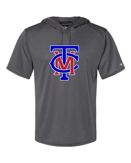 TCM Men's Athletic Hooded Tee - Heather Charcoal