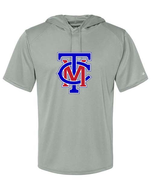TCM Men's Athletic Hooded Tee - Silver