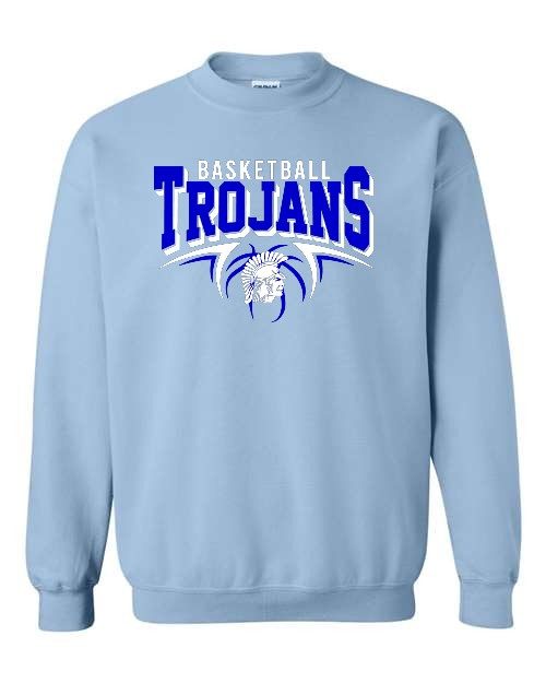 Trojans Basketball - Crewneck - Light Blue