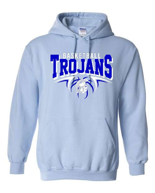 Trojans Basketball - Hoodie - Light Blue (adult only)