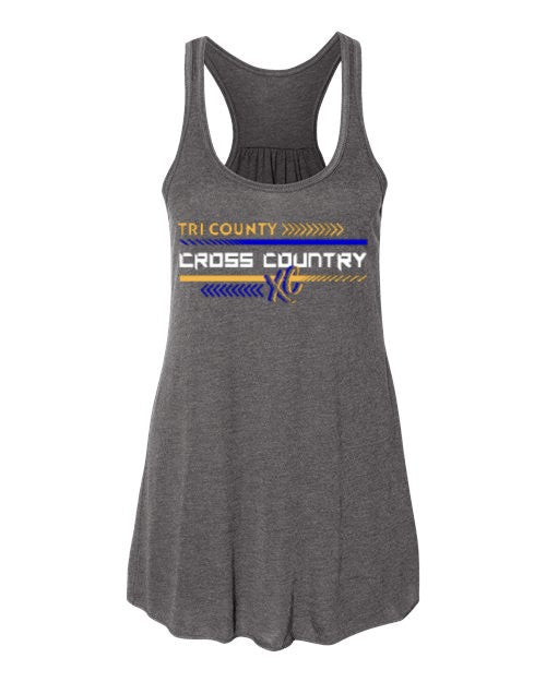 TC Cross Country Bella Flowy Tank - Charcoal Grey