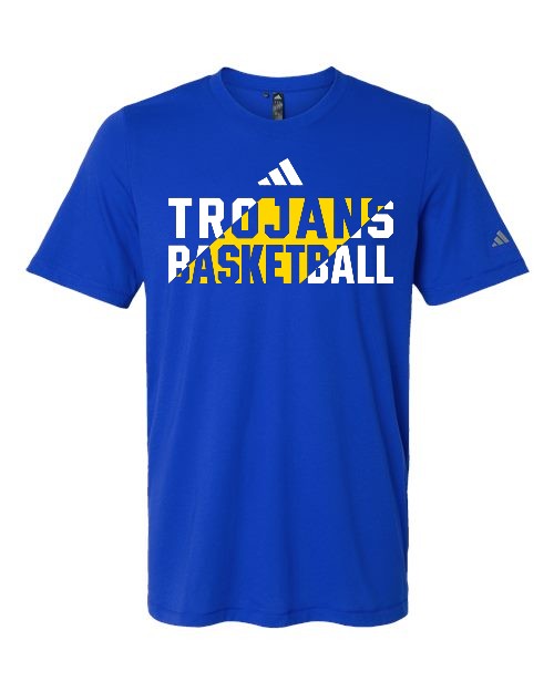 Adidas Trojans Basketball Tee (Adult Only) - Royal