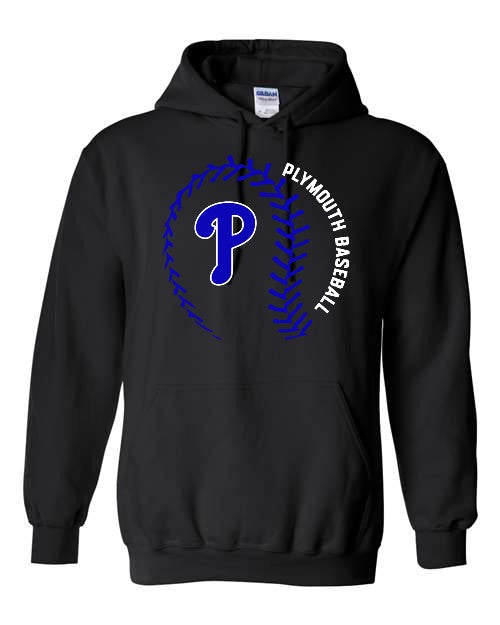 Baseball P Hoodie - Black