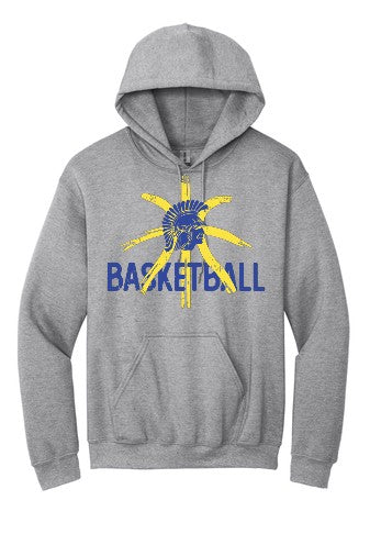 Basketball Hoodie (Adult & Youth) - Athletic Grey