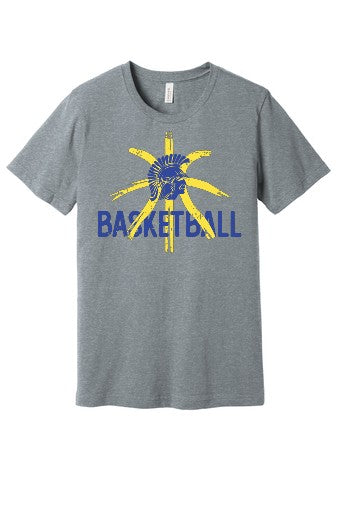 Basketball Tee  (Adult & Youth) - Athletic Grey