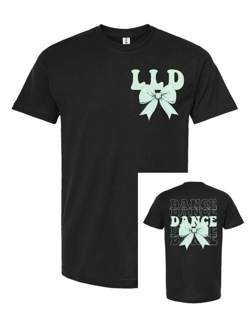 Live Love Dance Bow - Black