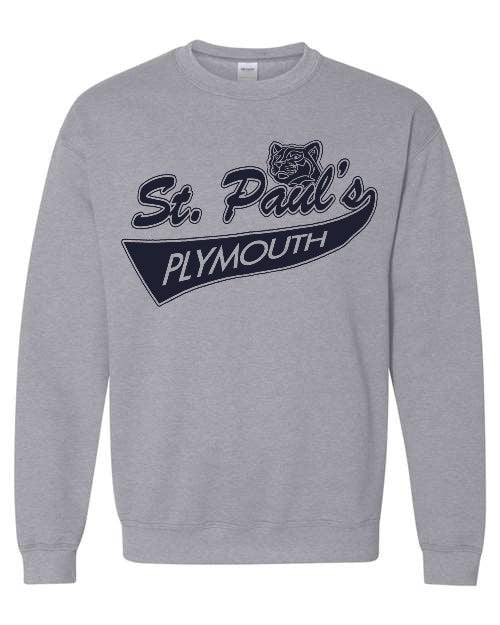 Crewneck - St. Paul's Plymouth - Grey (Adult & Youth)