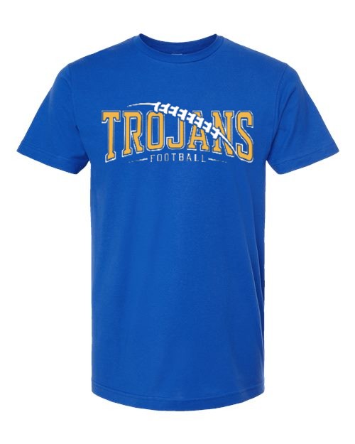 Trojans Football Tee - Royal Blue