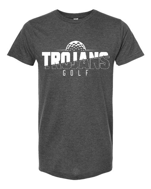 Trojans Golf Tee - Charcoal Grey