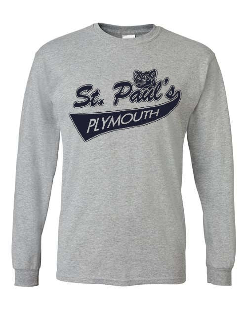 Long Sleeve- St. Paul's Plymouth - Grey (Adult & Youth)