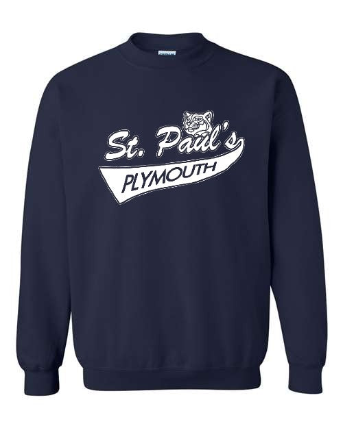 Crewneck - St. Paul's Plymouth - Navy (Adult & Youth)