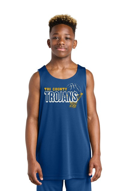 TC Reversible Basketball Jersey with Numbers on Front & Back