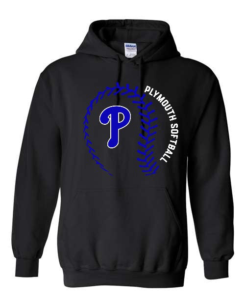 Softball P Hoodie - Black