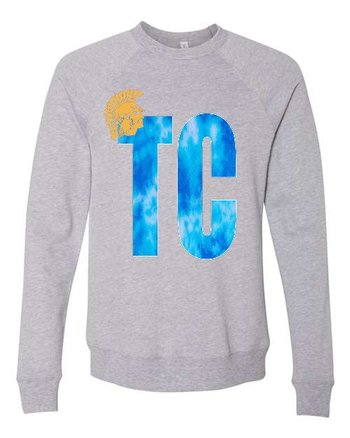 TC Tie Dye Bella & Canvas Raglan Crewneck (Adult & Youth)